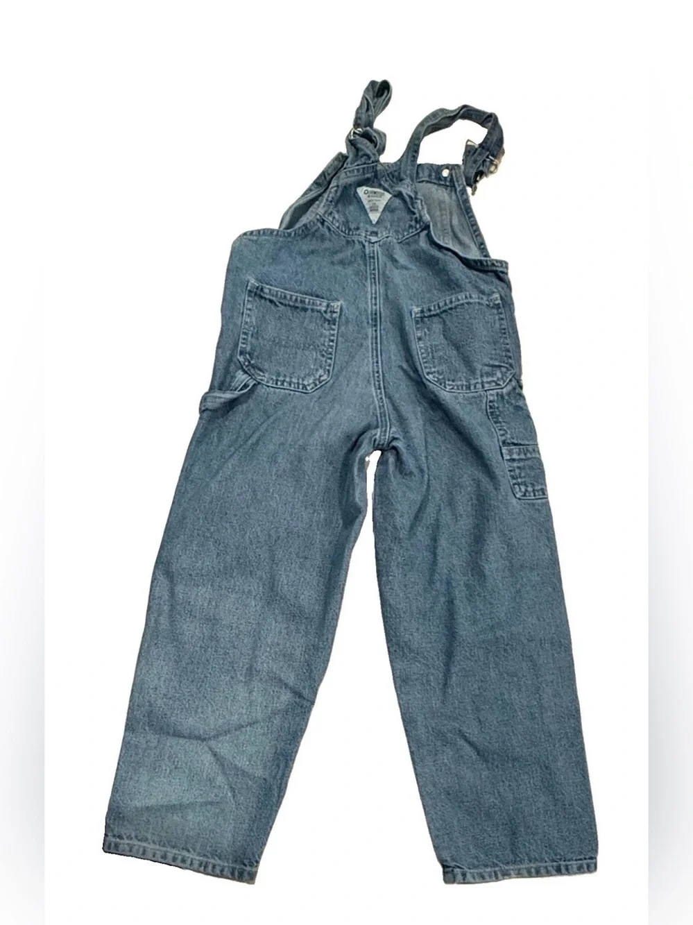 Vintage Oshkosh Denim Overalls Carpenter Bibs Youth Size 7